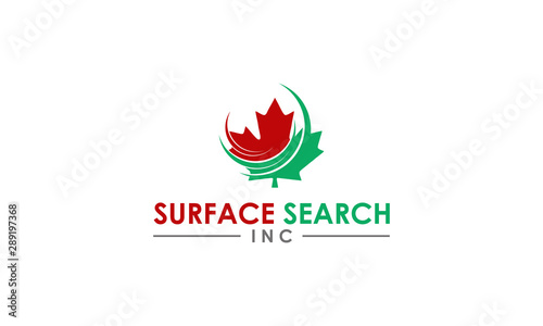 Logo surface search canada mapela vector