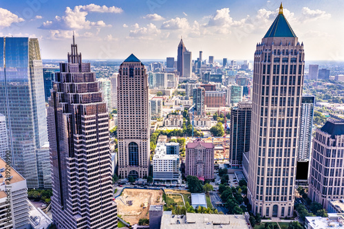 Widok z lotu ptaka Atlanta panoramę miasta