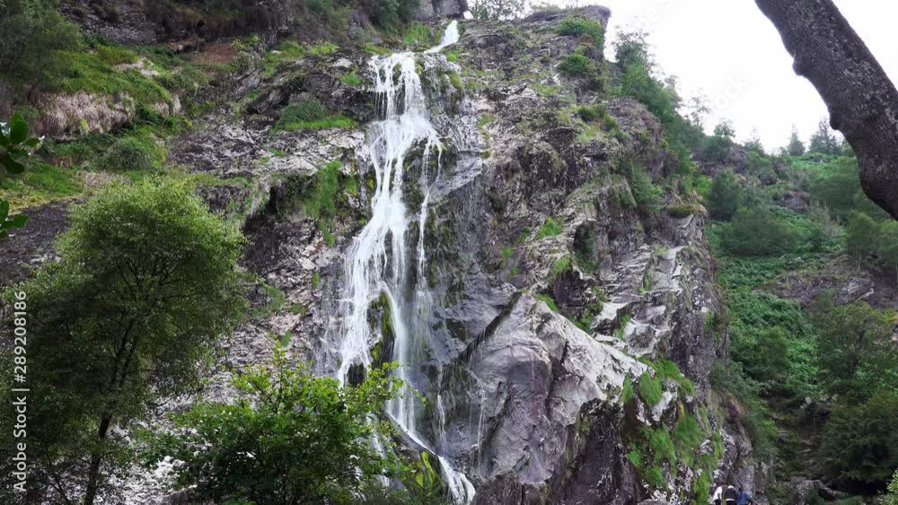 The Powerscourt waterfall is the highest in Ireland at 398 feet. The River Dargle splashes over the boulders in an ever changing and mesmerizing pattern. The Powerscourt waterfall is the highest in Ireland at 398 feet. The River Dargle splashes over the boulders in an ever changing and mesmerizing pattern.