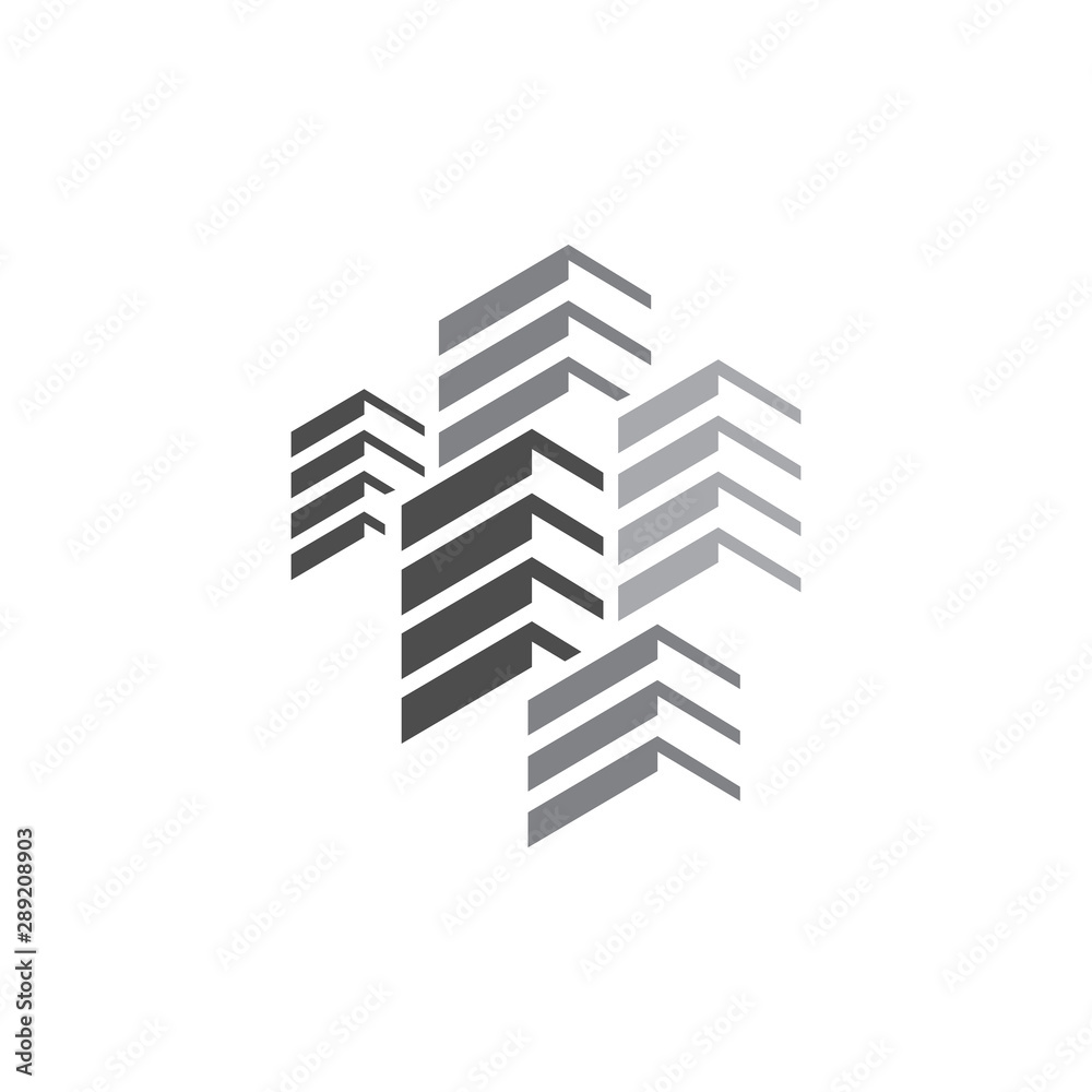 Realty Flat Apartment modern Building logo design graphic style Realty Flat Apartment modern Building logo design graphic style