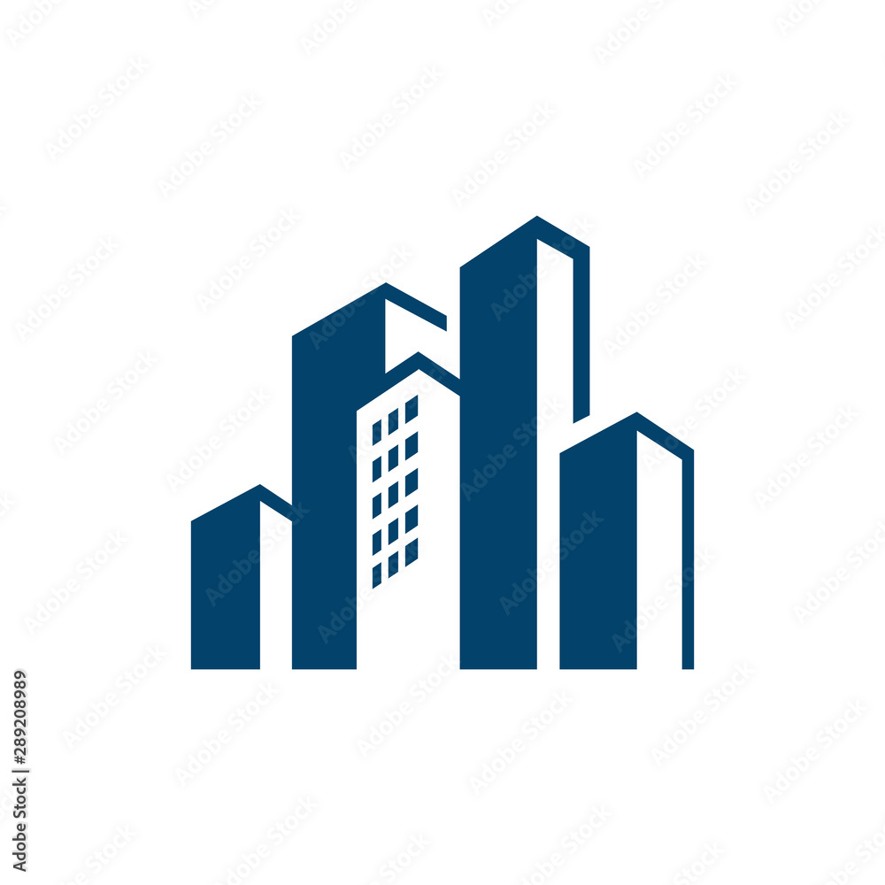 Cityscape design corporation of buildings Logo for Real estate business company Cityscape design corporation of buildings Logo for Real estate business company