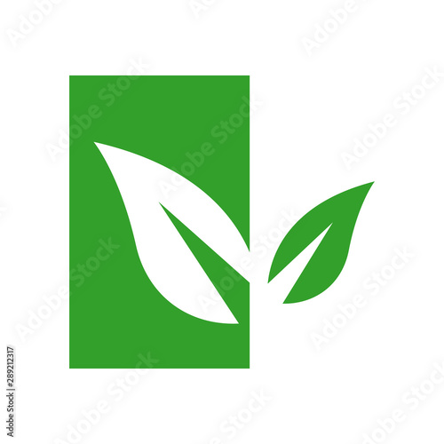 Eco green logo. eco friendly vector illustration an Environmentally icon