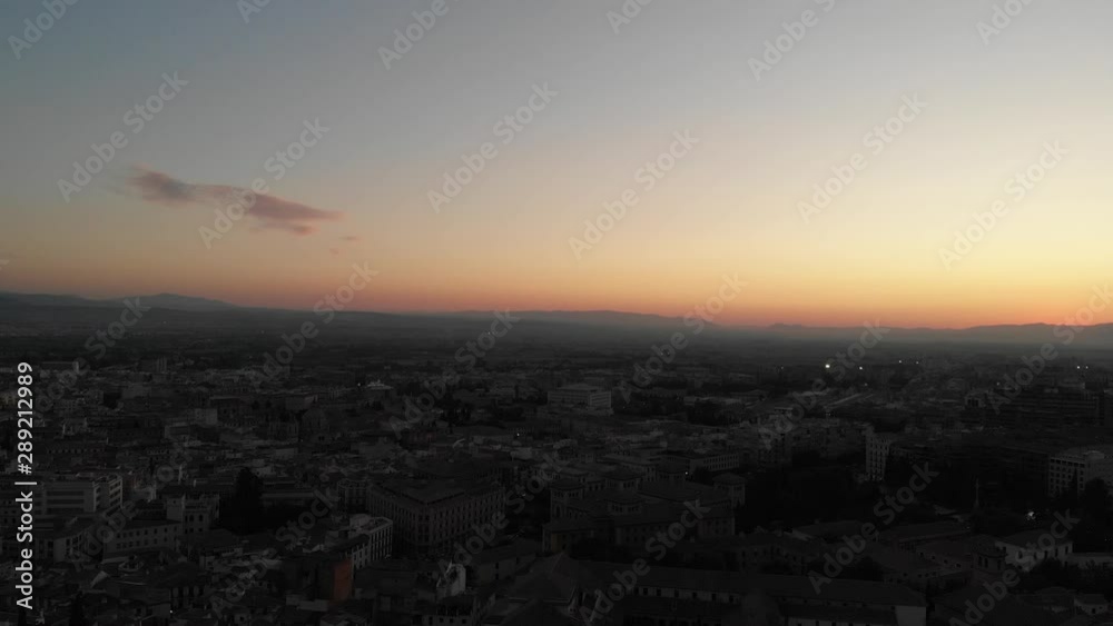 Spain Granada sunset afternoon with a drone.
views of la Alhambra and Granada city centre in 4k 24fps Spain Granada sunset afternoon with a drone.
views of la Alhambra and Granada city centre in 4k 24fps