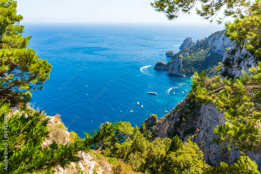 Incredible aerial view of the Capri coast