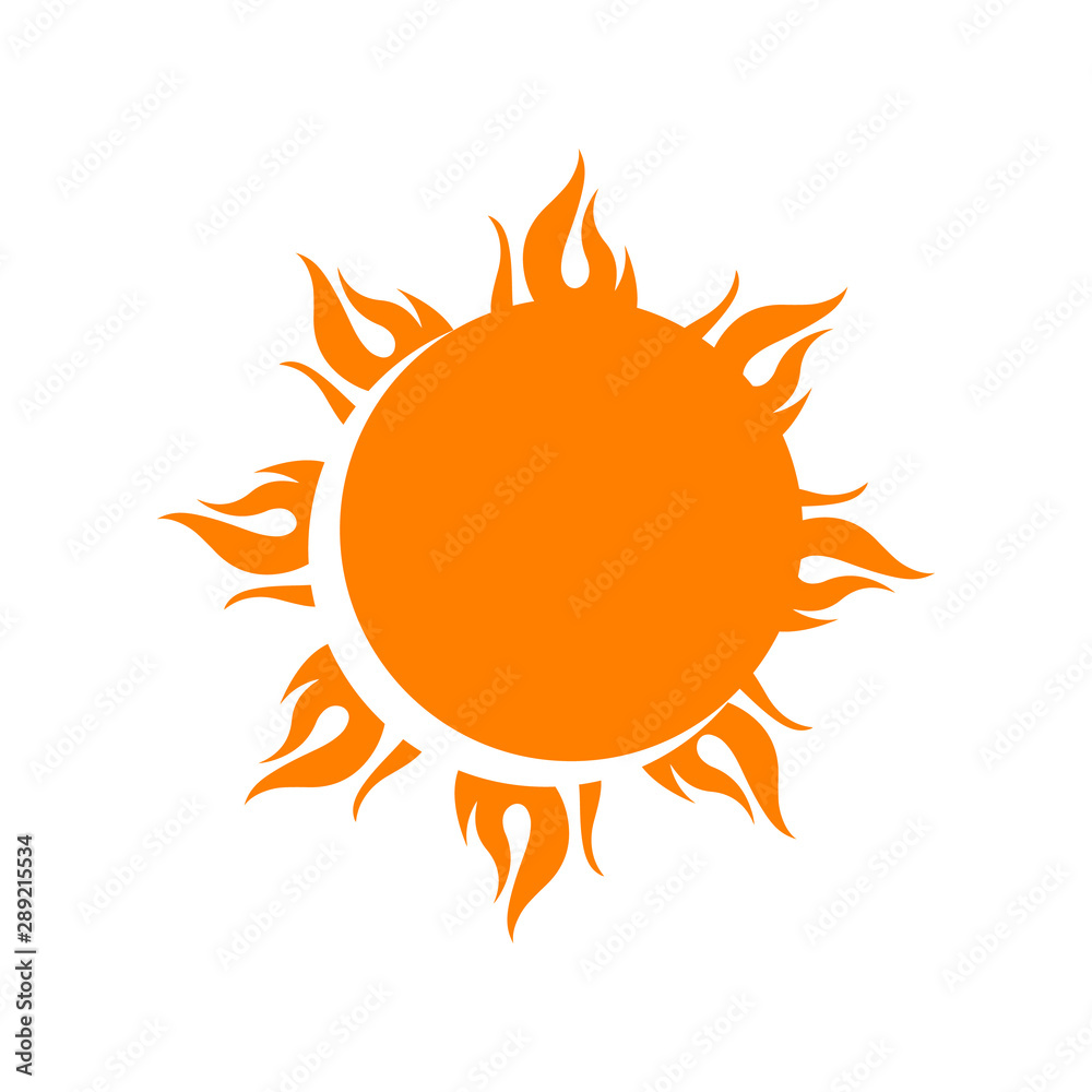 Sun logo icon vector illustration a Sunshine element of yellow sun burst star symbol Sun logo icon vector illustration a Sunshine element of yellow sun burst star symbol