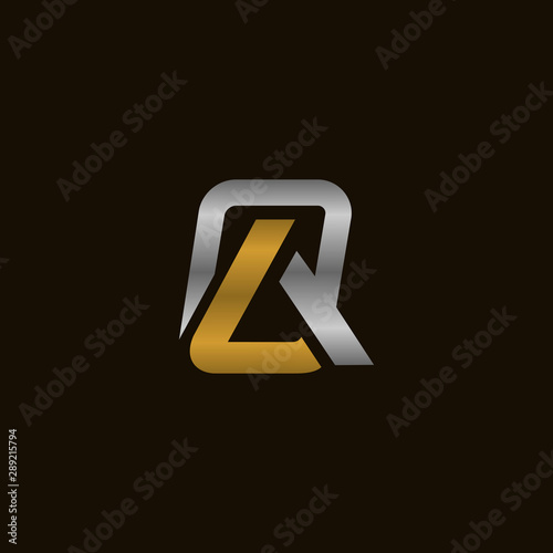 Letter QA Or AQ Monogram Abstract Simple Icon Logo Design Template Element Vector