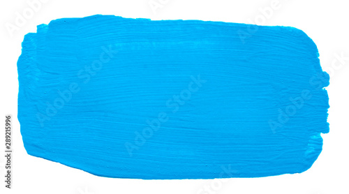 Vector blue paint texture isolated on white - gouache banner for Your design