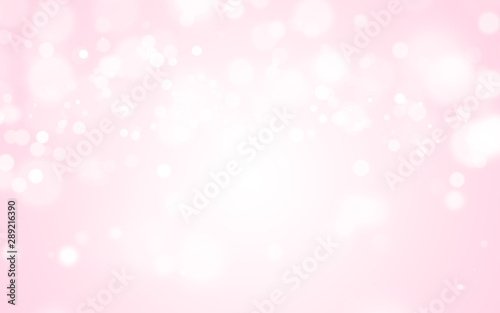 Bokeh abstract blurred pink and white beautiful background. Soft color light glitter sparkles. element for backdrop or design cosmetic ads, romantic, valentine day, women, beauty, love, christmas