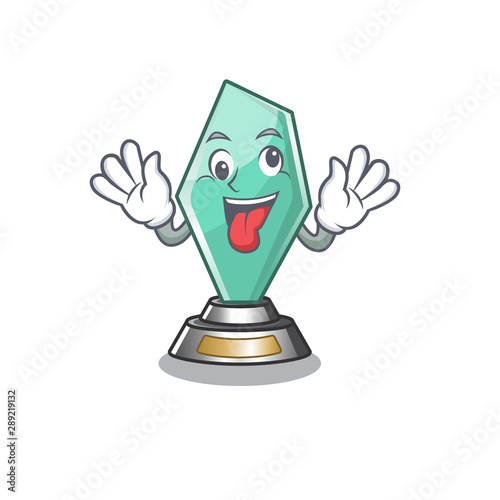 Crazy acrylic trophy stored in cartoon drawer