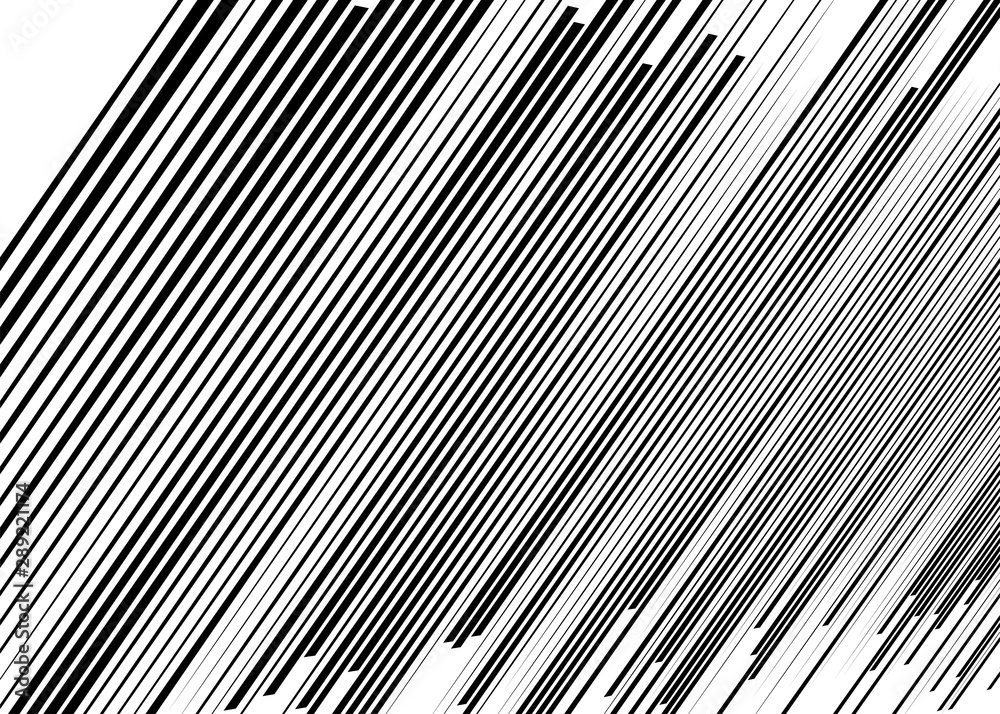 Obraz premium 3d lines pattern in perspective. Oblique, slanting stripes. Diminishing parallel, straight skew strips, streaks texture.Asymmetric dynamic lines abstract geometric illustration. Lineal, linear element