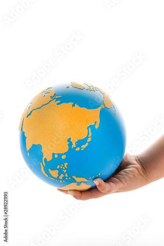 Globe And Children s Hand.