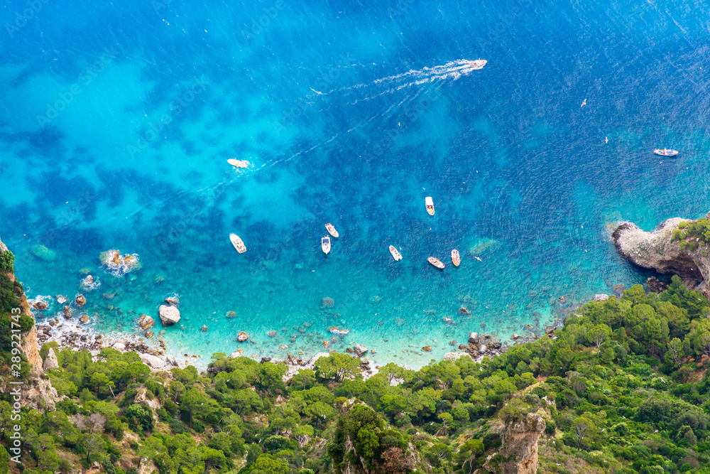 Stunning view of the Capri coast