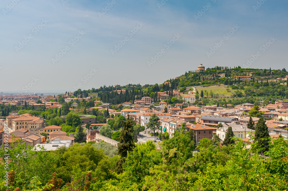 View over the italian city Verona