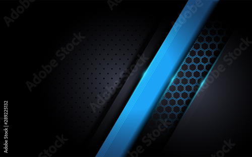 Modern tech blue background with abstract style