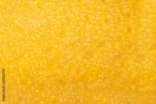 closeup of lemon yellow skin texture backgriund pattern