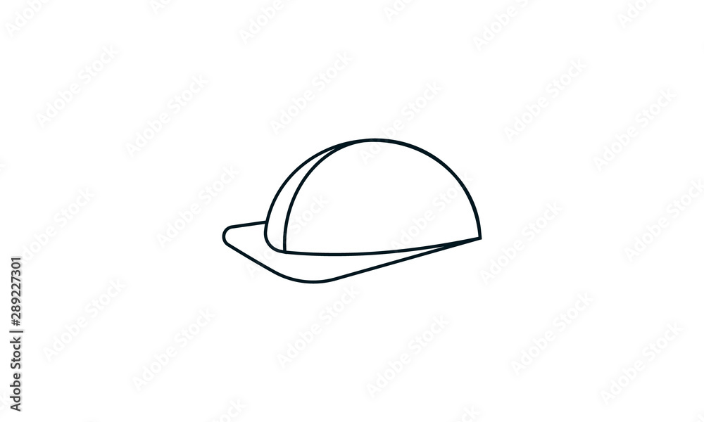 Construction safety helmet icon for worker safety and protection-related websites Construction safety helmet icon for worker safety and protection-related websites