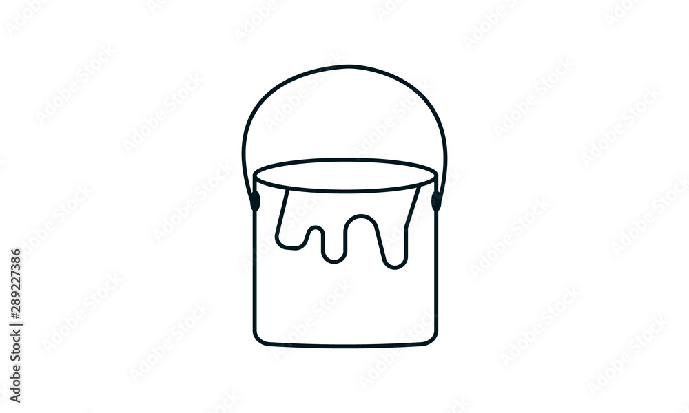 Paint for wall icon for home improvement and renovation-related websites Paint for wall icon for home improvement and renovation-related websites
