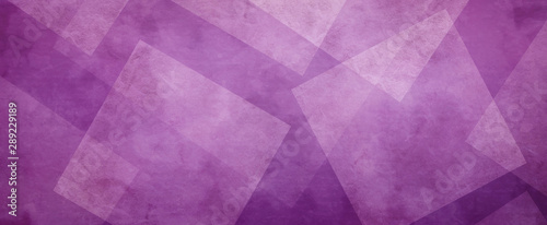 Purple background with white layers of textured transparent diamonds or square shapes in geometric design