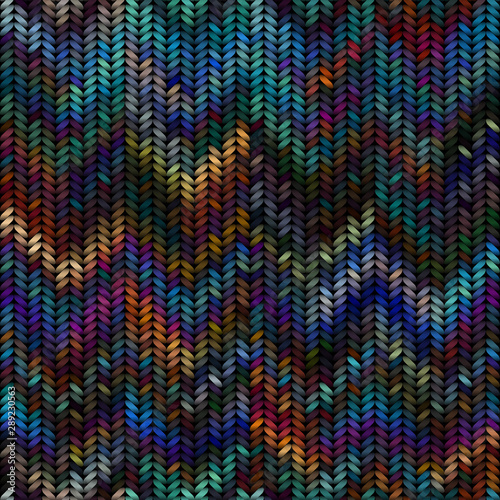 Seamless background pattern. Imitation of Sweater knitting with melange effect.
