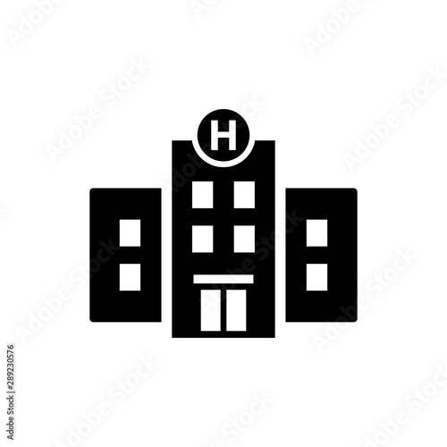 hospital building icon © jambronk