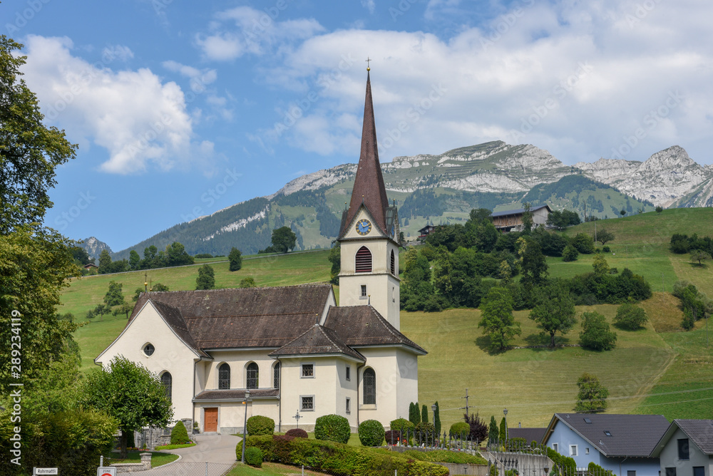 The church of Sankt Jakob on Switzerland