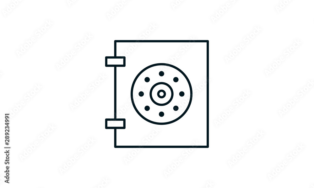 locker vector icon. Money security concept vector illustration. locker vector icon. Money security concept vector illustration.