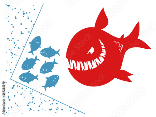 Small fishes in a deadlock