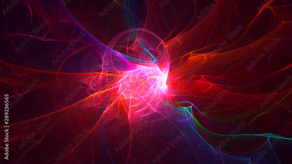 3D rendering multicolored abstract fractal 3D rendering multicolored abstract fractal