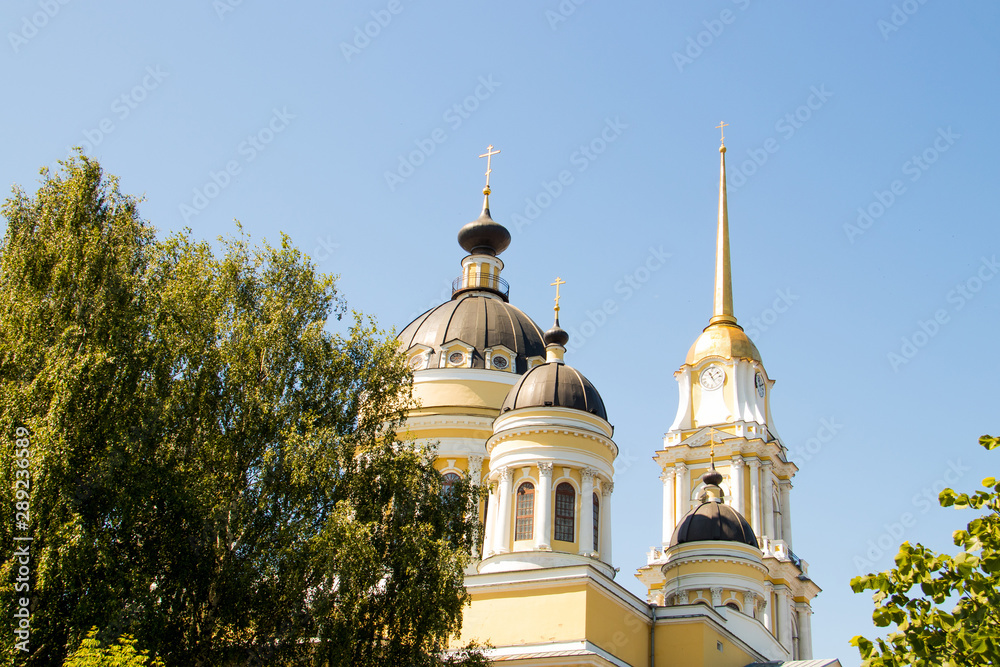 Rybinsk. Yaroslavl region. Spaso-Preobrazhensky Cathedral. 19th century.