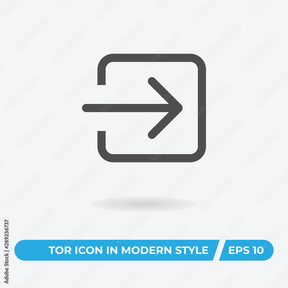Login square arrow vector icon, simple sign for web site and mobile app.  Stock Vector | Adobe Stock