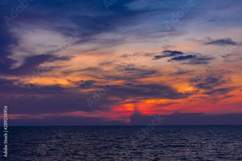 sunset over the sea © Zulgif