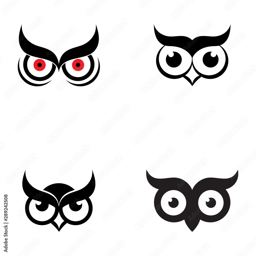 Fototapeta premium Owl Logo Template Vector