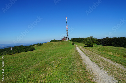 Velka Javorina, top of the White Carpathians Mountains on the border of Czech Republic and Slovakia