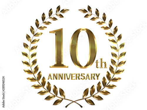 月桂樹モチーフのゴールドメタリックのアニバーサリーのロゴ 5周年 月桂冠 Metal Texture Golden 10th Anniversary Logo Stock Illustration Adobe Stock 月桂樹モチーフのゴールドメタリックのアニバーサリーのロゴ 5周年 月桂冠 Metal Texture Golden 10th Anniversary Logo Stock Illustration Adobe Stock