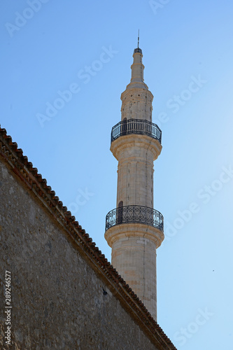 Minarett der Neratze-Moschee in Rethmno, Kreta, Griechenland