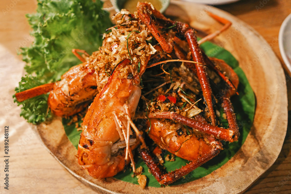 Jumbo Shrimp Grill Served with salad Jumbo Shrimp Grill Served with salad