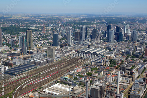 Luftbild von Frankfurt