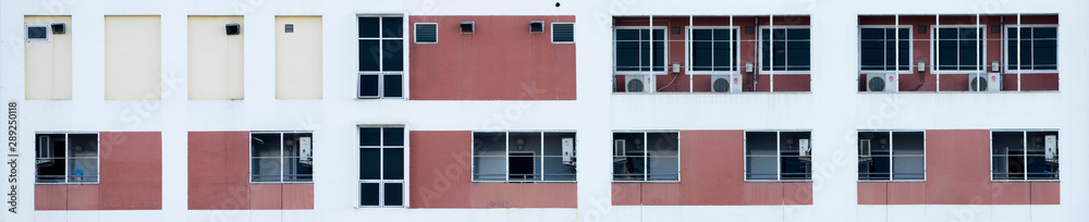 Multiple windows with ventilation windows