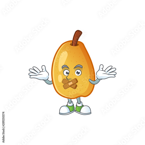 Silent fragrant pear cartoon character with mascot