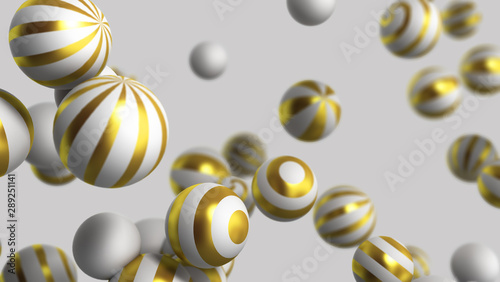 abstract background white balls on a white background 3d render photo