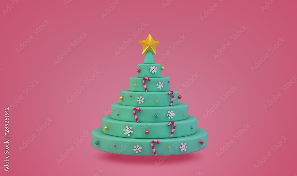 Minimalist Christmas tree with decoration Minimalist Christmas tree with decoration