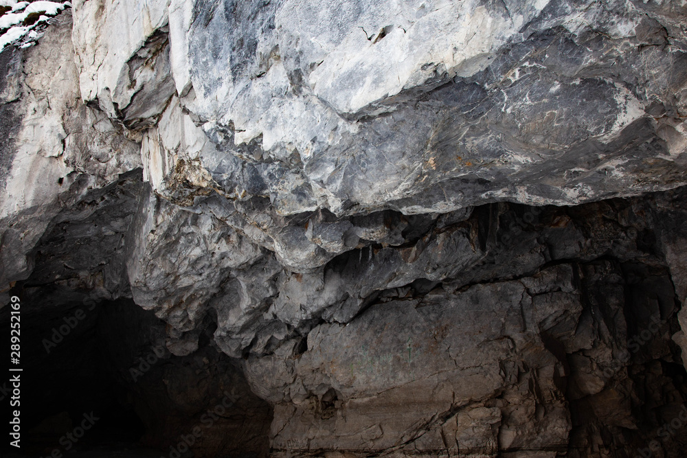 Siberian cave near Yenisey river Siberian cave near Yenisey river