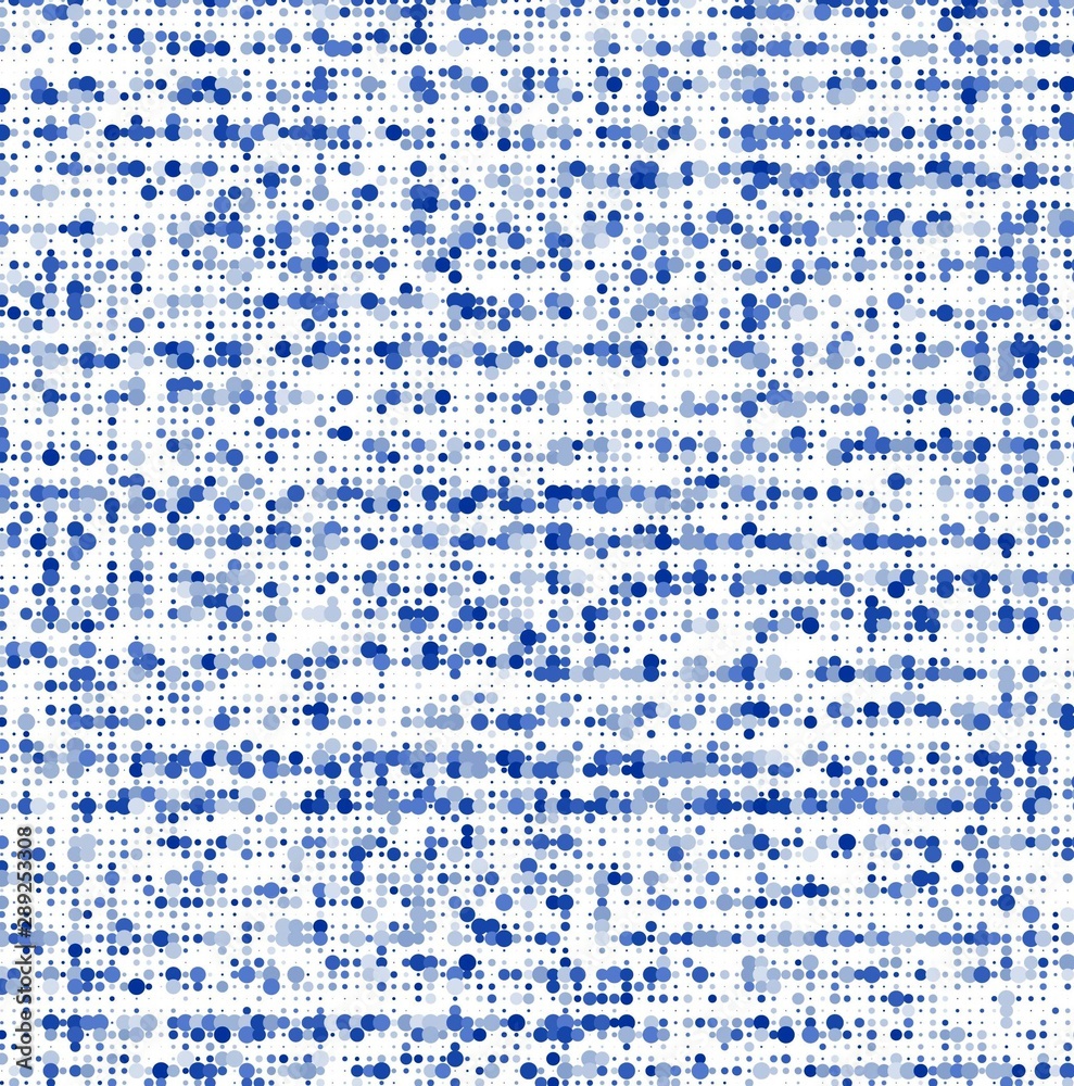 Fototapeta premium Mosaic background with blue dots