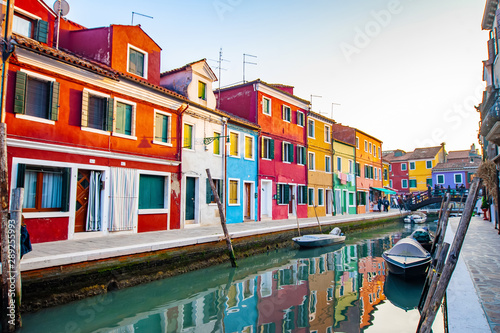 Burano,Italy .  famous colorful buildings © ver0nicka