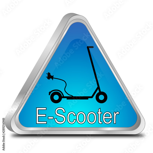 E-Scooter Button - 3D illustration