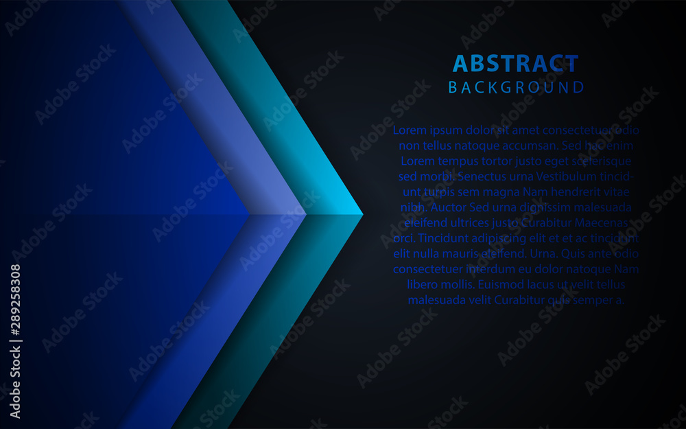 Fototapeta premium Dark blue overlapping layers background paper shape for use frame template, modern cover, technology banner, business advertising, card corporate
