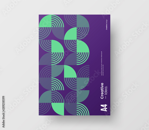 Amazing business presentation vector A4 vertical orientation front page mock up. Modern corporate report cover abstract geometric illustration design layout. Company identity brochure template.