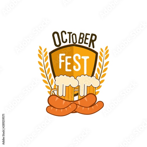 Oktoberfest Logo Design Vector