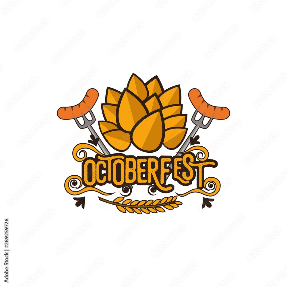 Oktoberfest Logo Design Vector