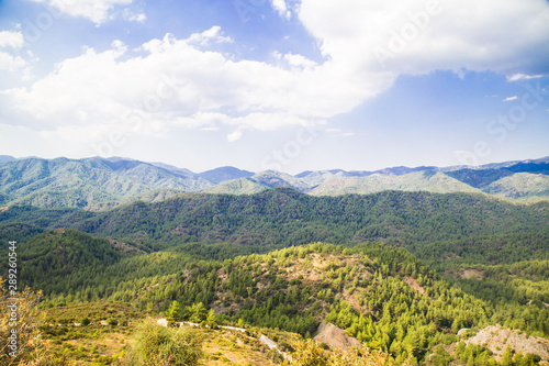 Mountain landscape. Cyprus island landscape